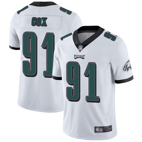 Men Philadelphia Eagles #91 Fletcher Cox White Vapor Untouchable NFL Jersey Limited Player Football->philadelphia eagles->NFL Jersey